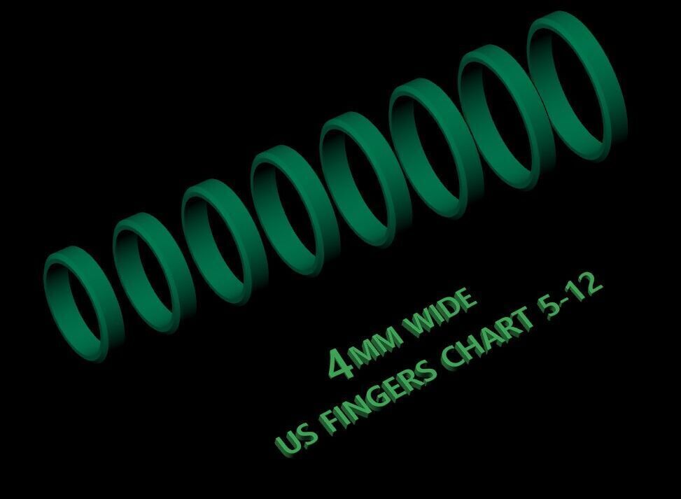 Plain Gold Band Ring 3D print model_7