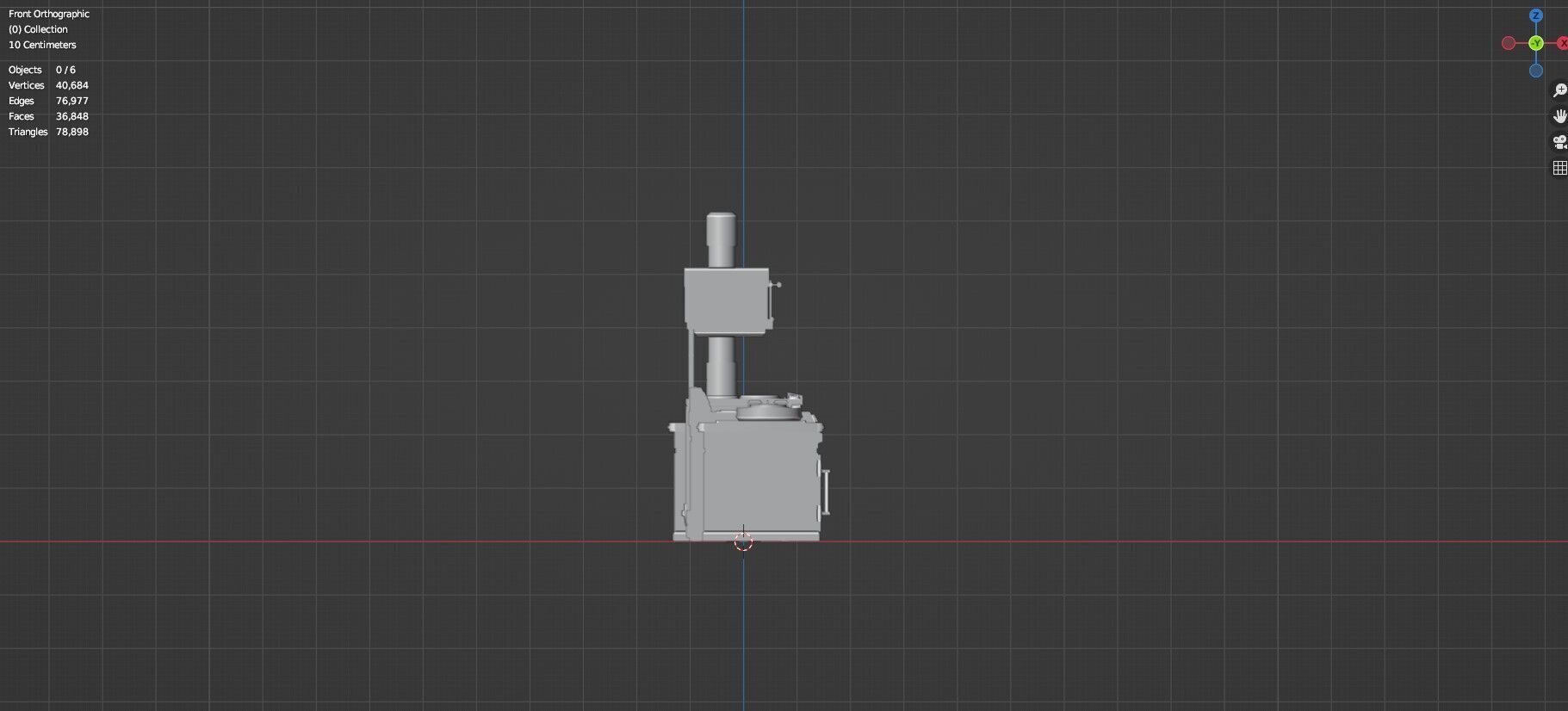 Low Poly 5 Gas Stoves Mini Pack 5 - Gameready - Untextured Low-poly 3D model_14