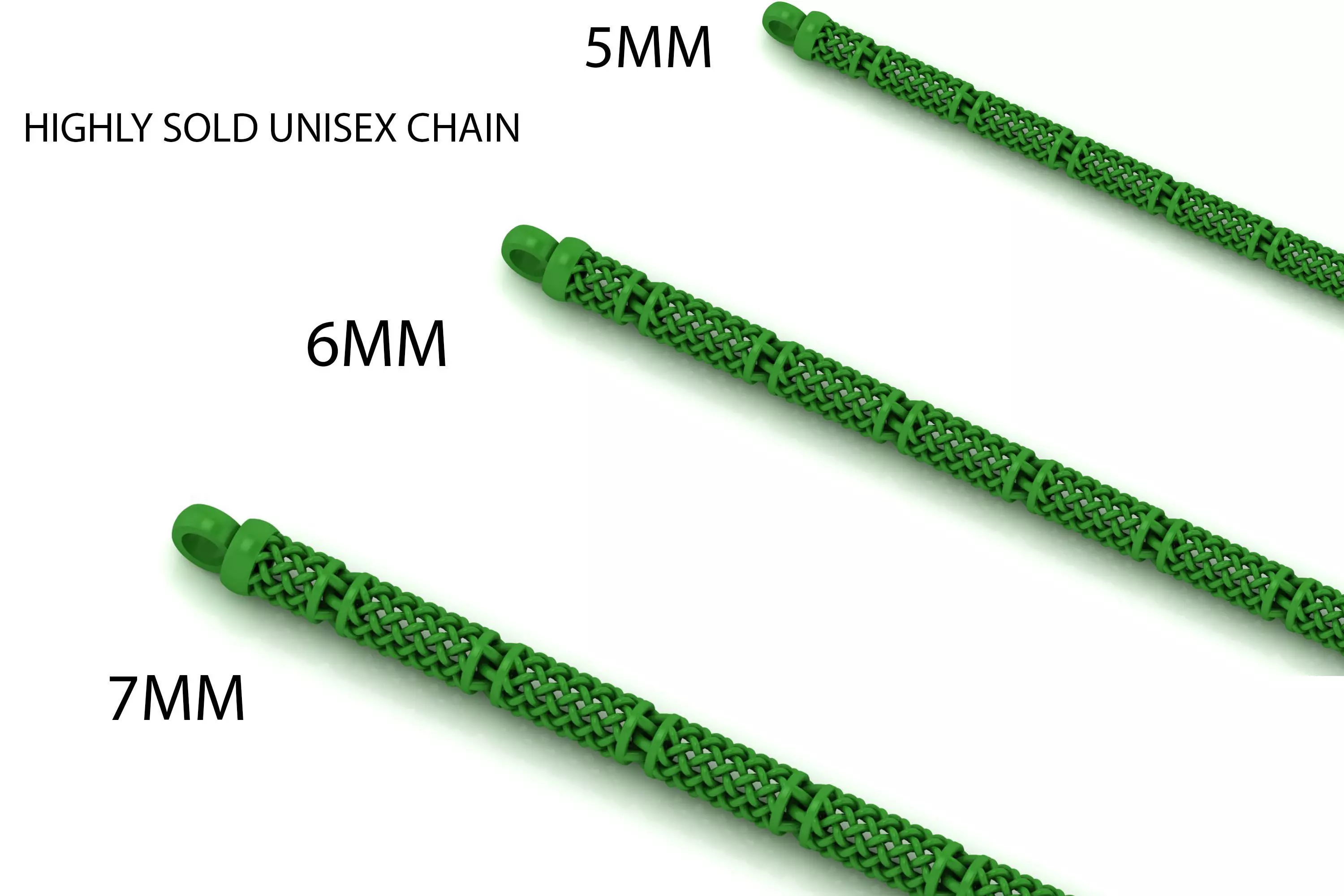 3 SET HIGHLY SOLD UNISEX TURKEY 3D PRINTED CHAIN 3D Model Collection_0