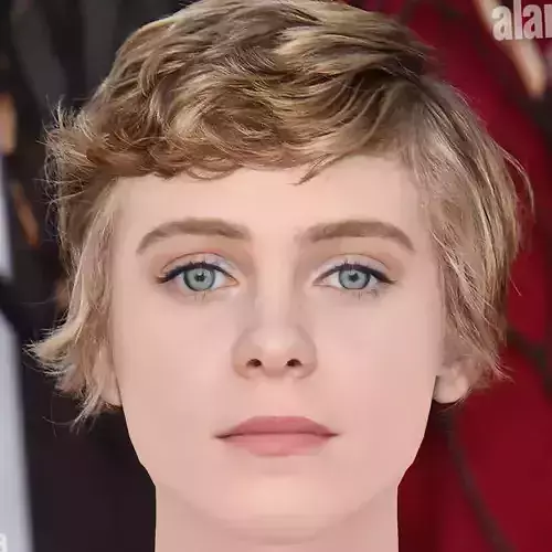 Sophia Lillis Head - No Hair - Low poly head for game Low-poly 3D model