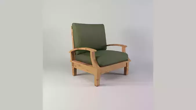 Olive Club Teak Wooden Armchair