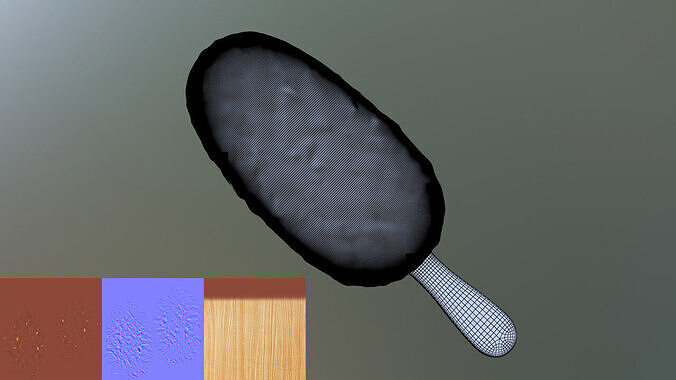 High-Quality Chocolate Ice Cream Bar 3D Model 3D model 4