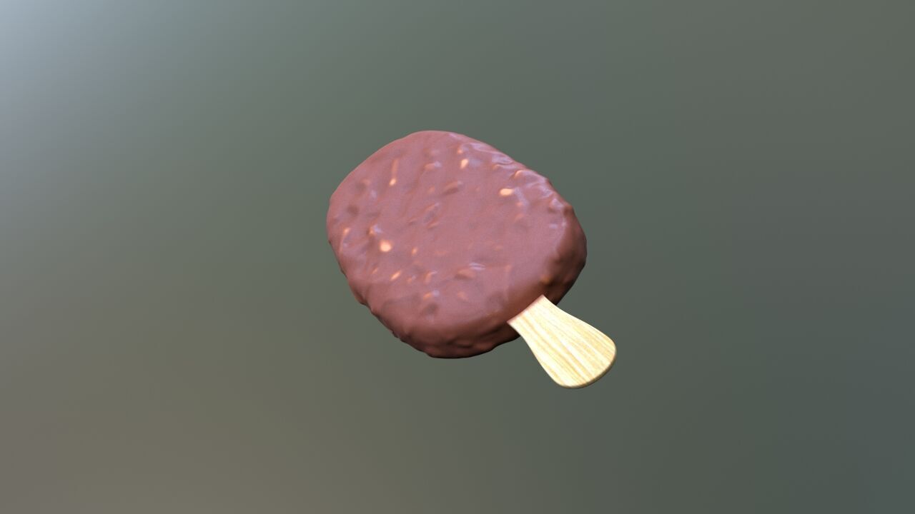 High-Quality Chocolate Ice Cream Bar 3D Model 3D model_5