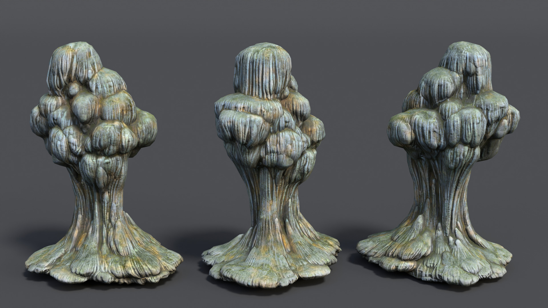 9 Modular Cave Formations - 250218 Low-poly 3D model_7