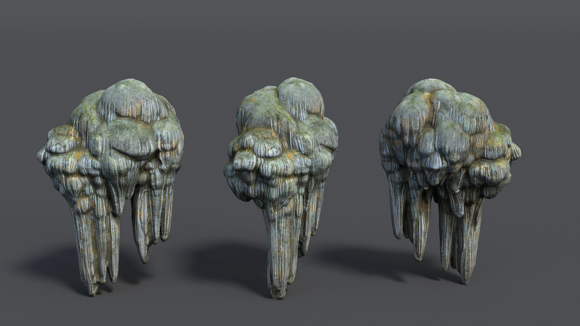 9 Modular Cave Formations - 250218 Low-poly 3D model_5