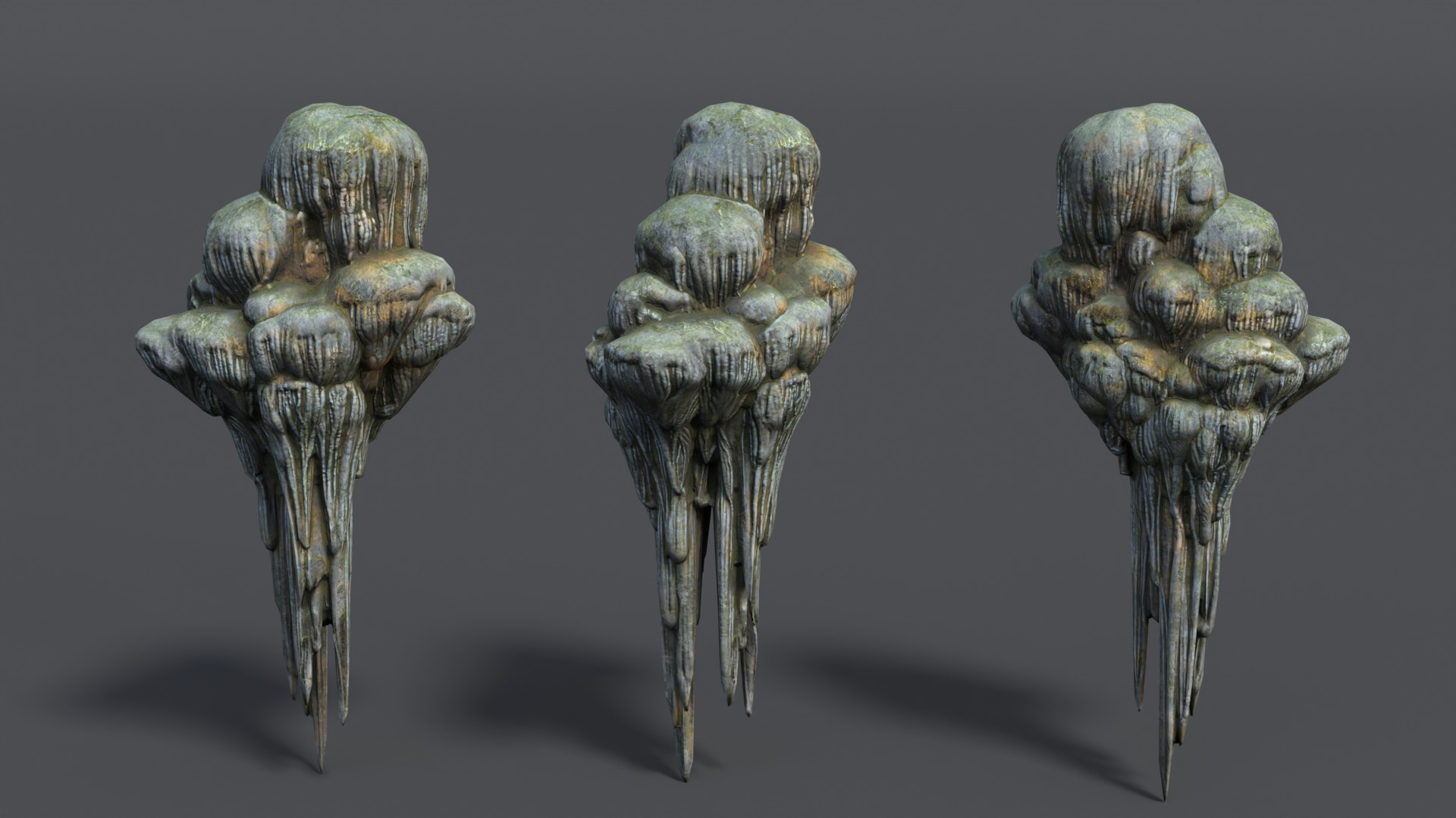 9 Modular Cave Formations - 250218 Low-poly 3D model_2