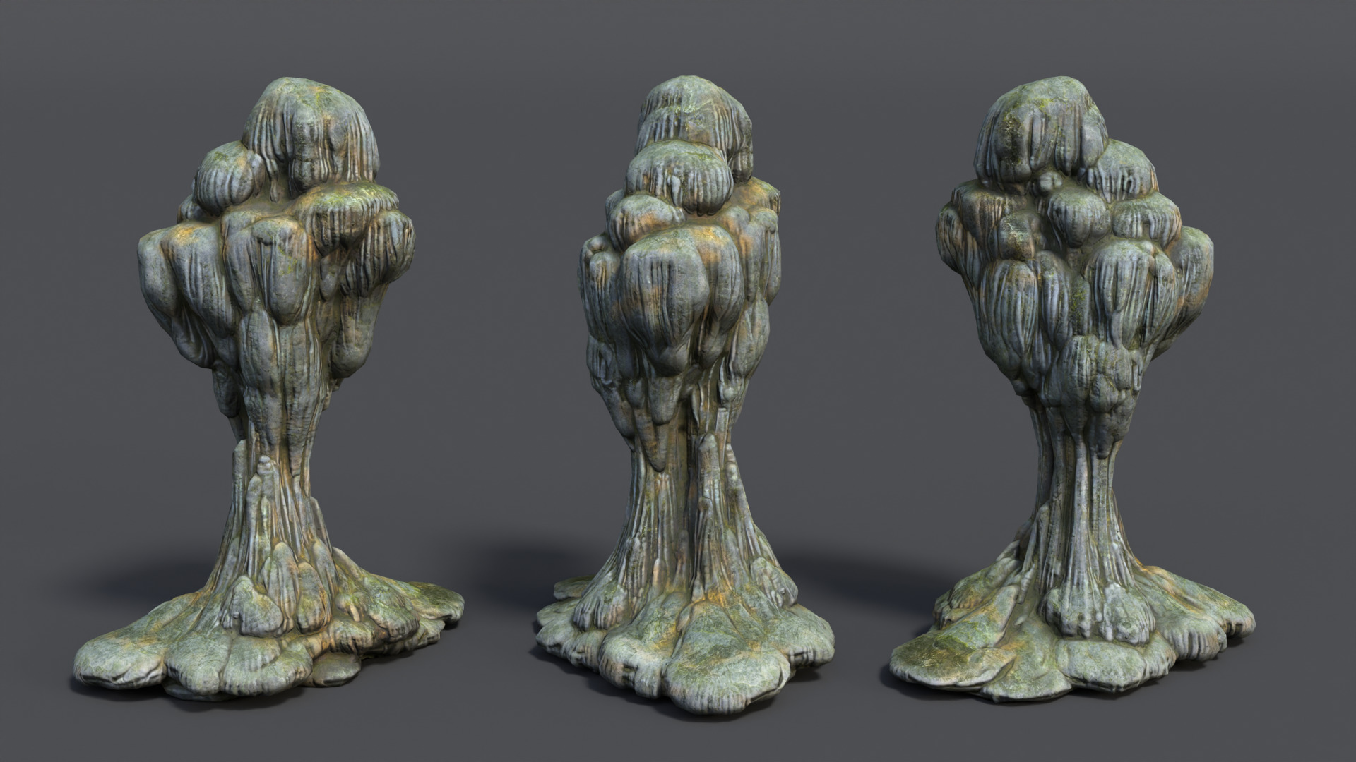 9 Modular Cave Formations - 250218 Low-poly 3D model_8