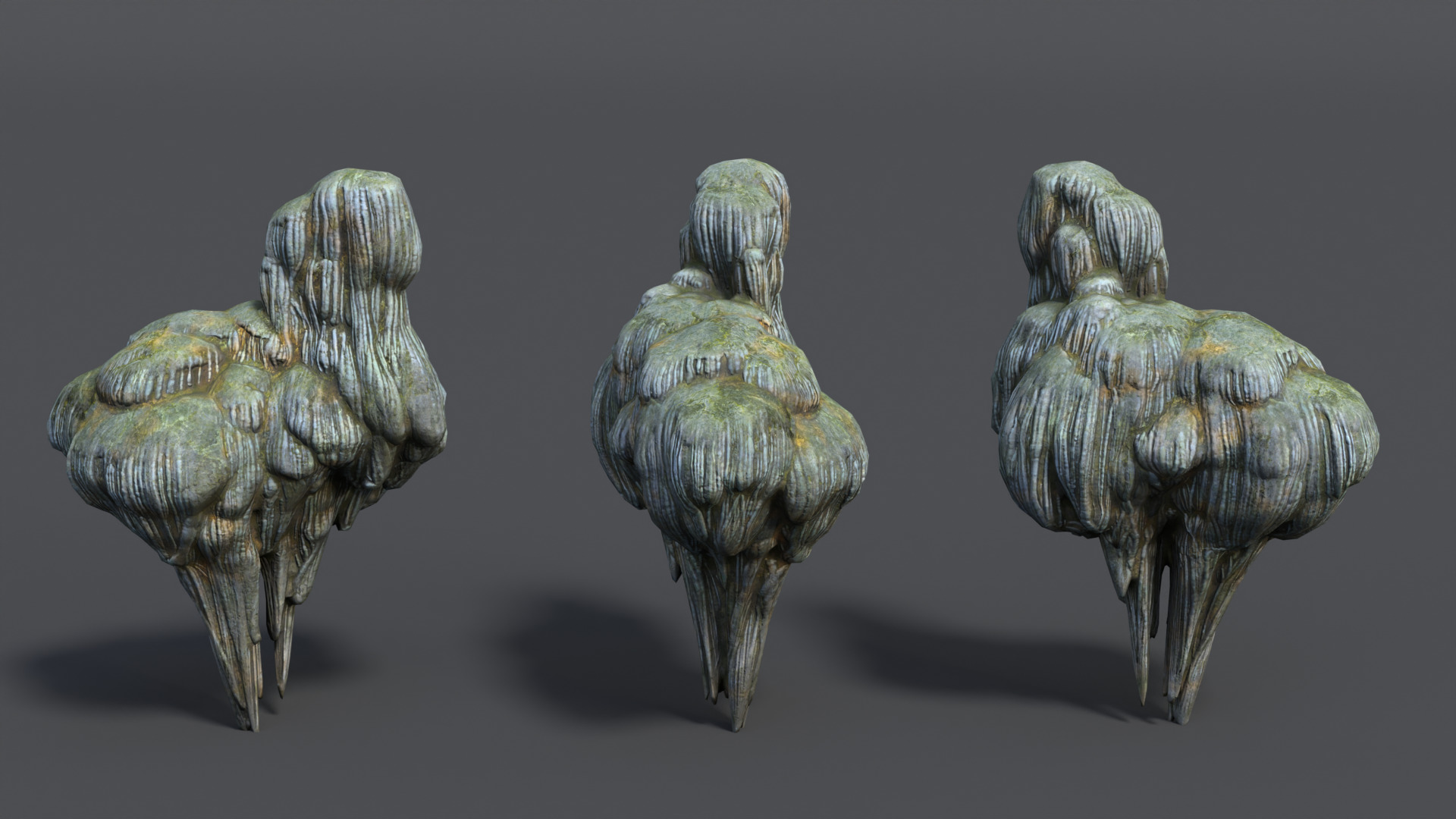 9 Modular Cave Formations - 250218 Low-poly 3D model_4