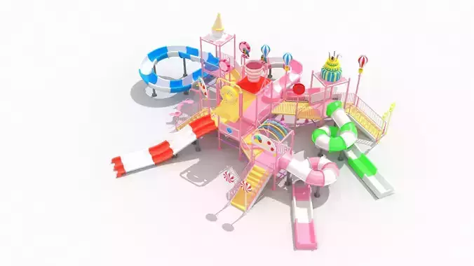 Candy themed water park