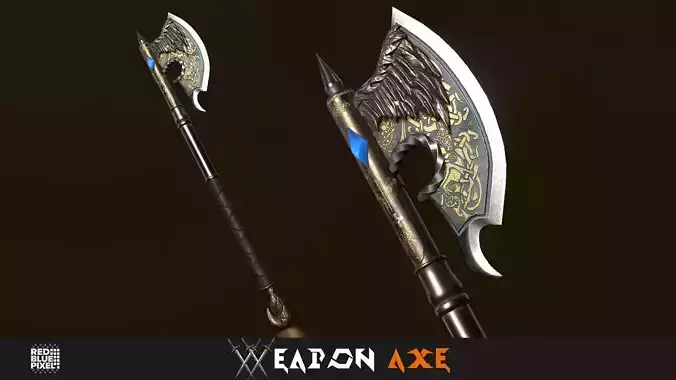 Fantasy Weapon Axe V01