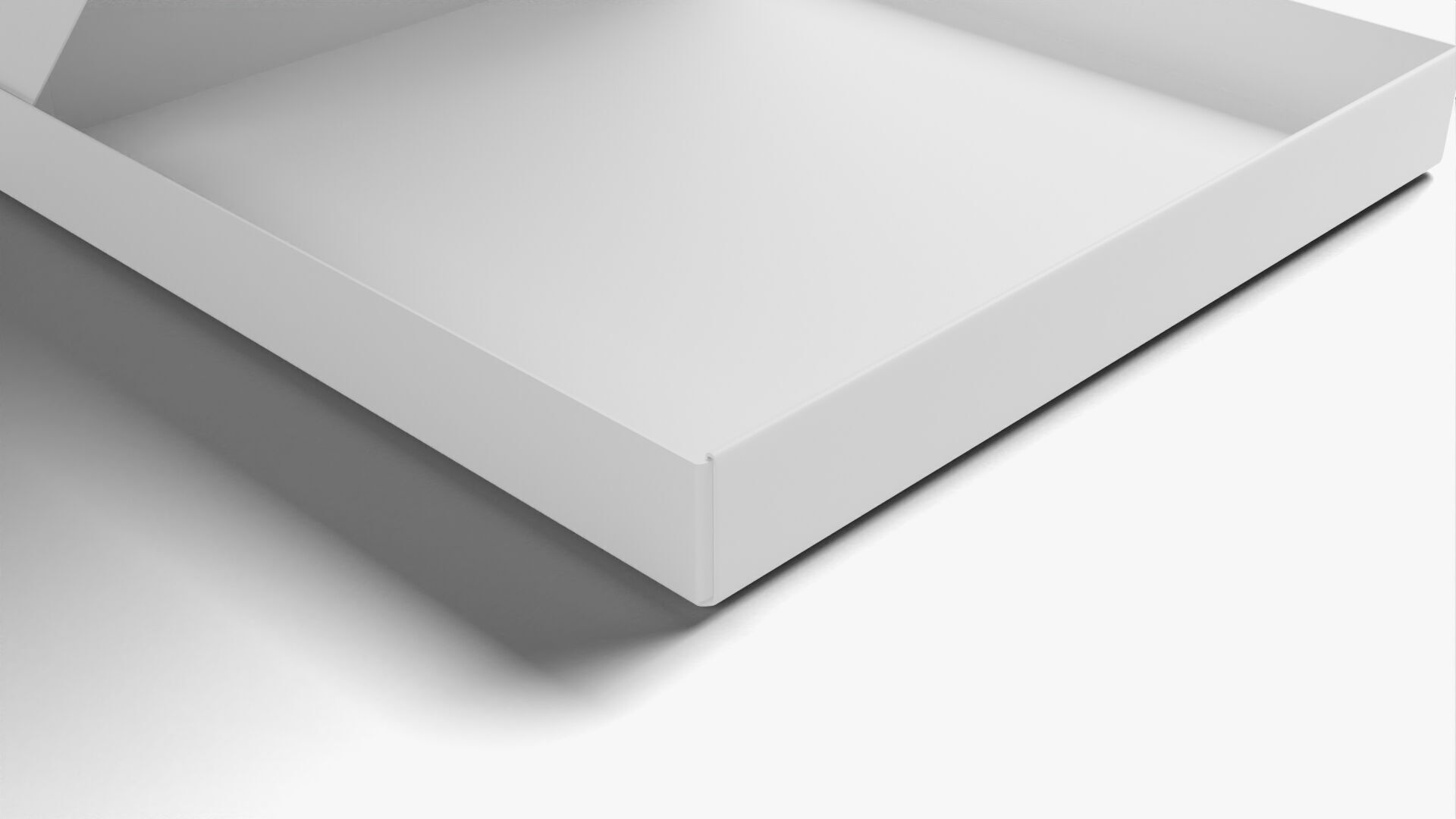 4 inch Kraft Paper Open Pizza Box 3D model_13