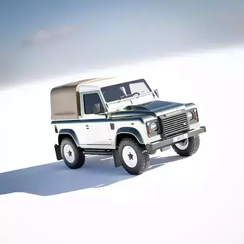 Land Rover Defender 90 Pickup 2012 3D model