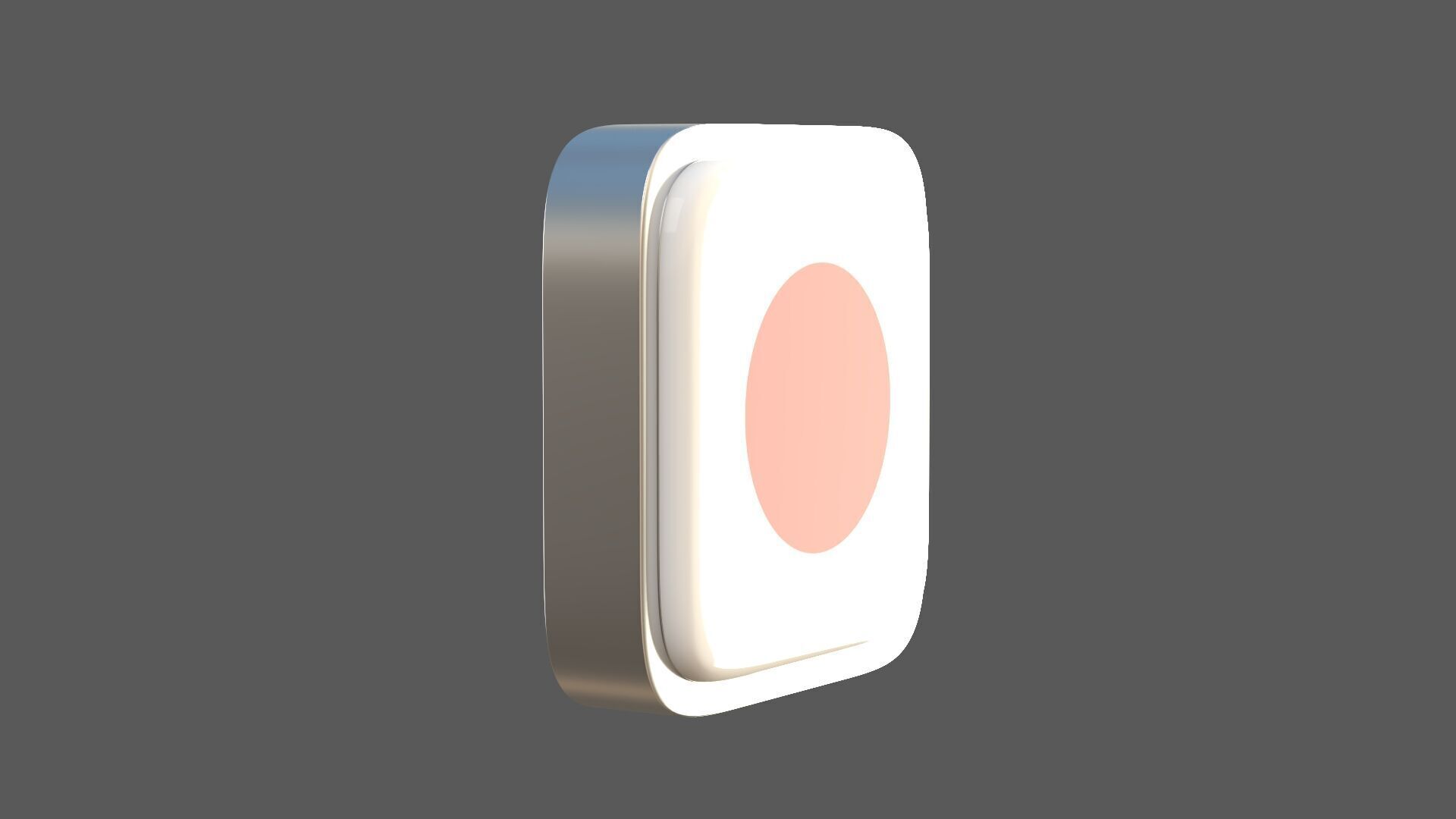 Japan Flage icon 3D model_2