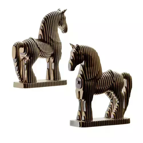 New Chinese art war horse sculpture