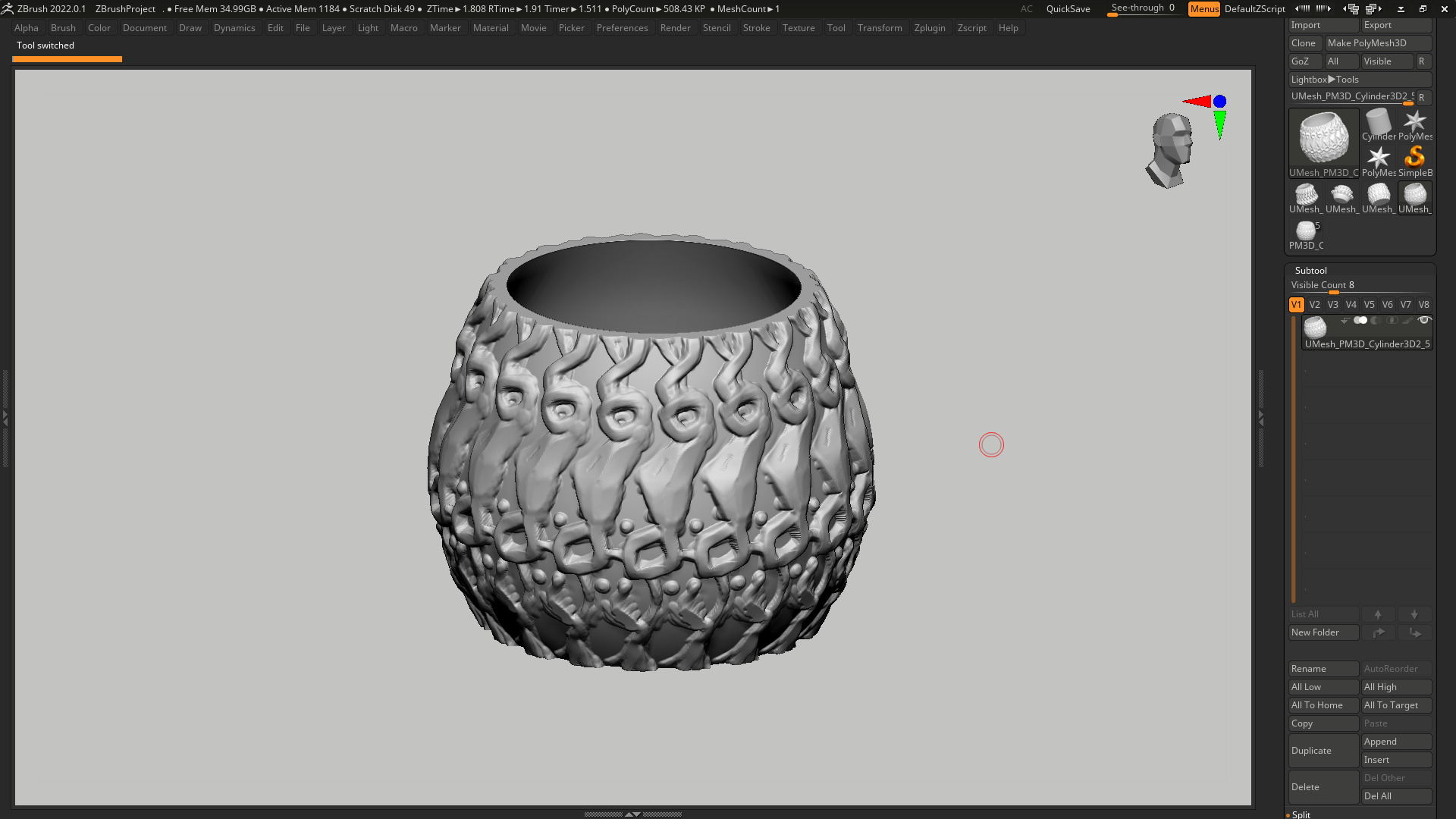 vase 3d print 396 3D print model_5