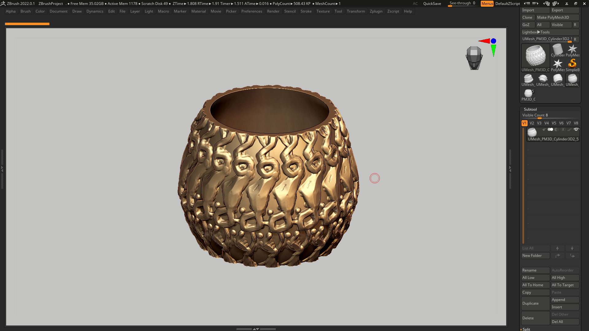 vase 3d print 396 3D print model_8