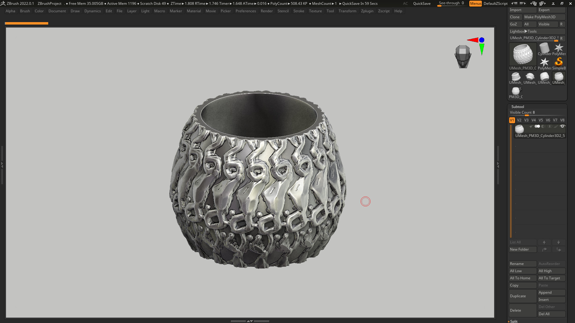 vase 3d print 396 3D print model_9
