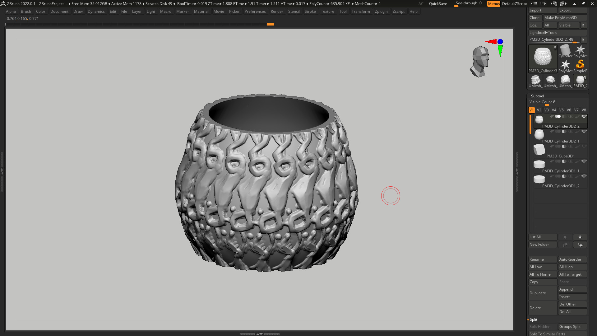 vase 3d print 396 3D print model_4