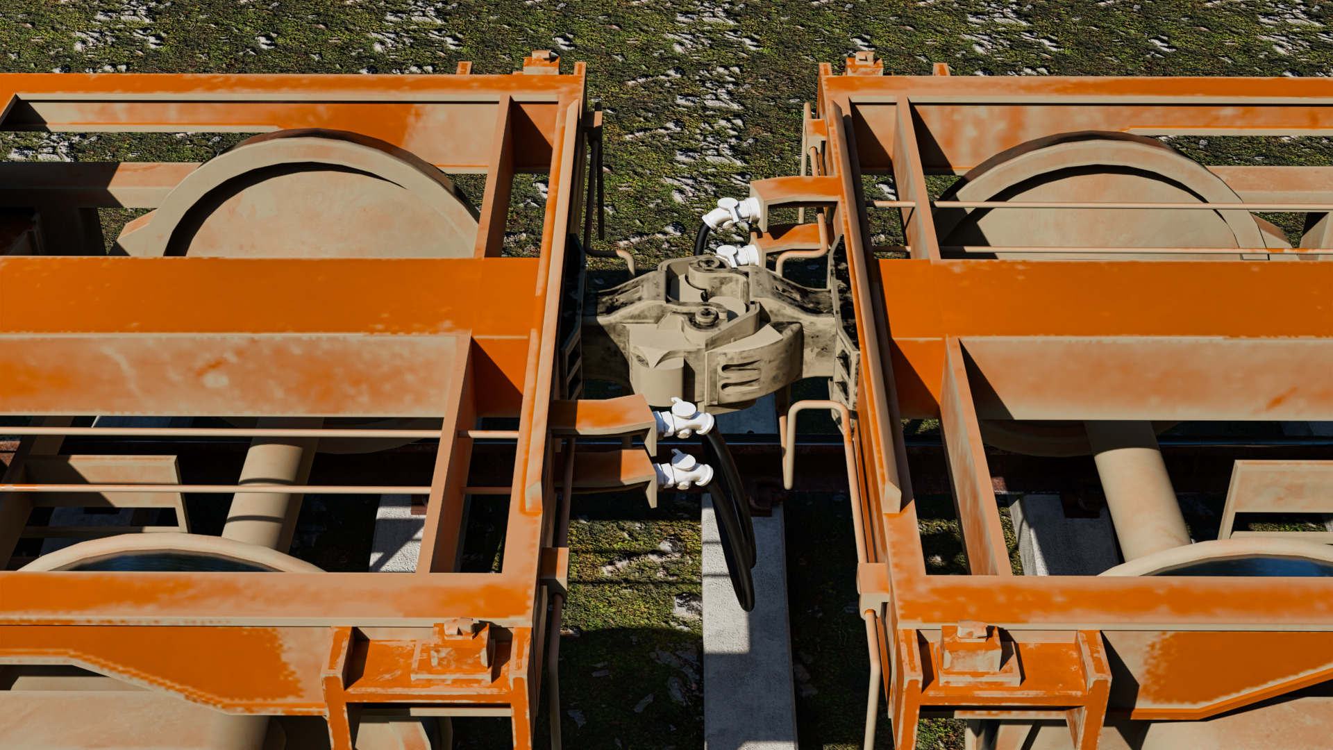 Indian Railways BLC-A Wagon Low-poly 3D model_8