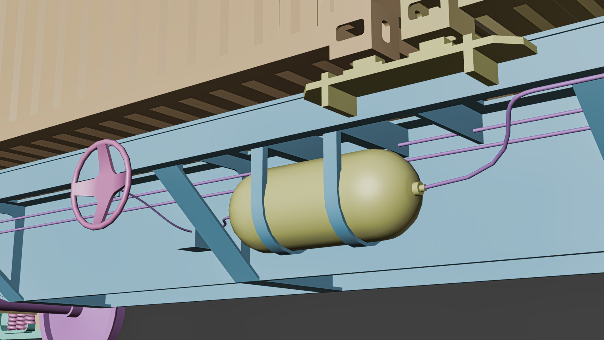 Indian Railways BLC-A Wagon Low-poly 3D model_18