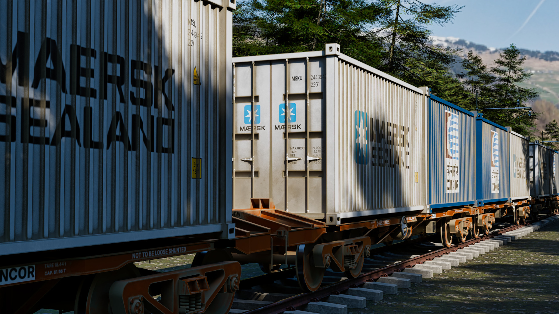 Indian Railways BLC-A Wagon Low-poly 3D model_9