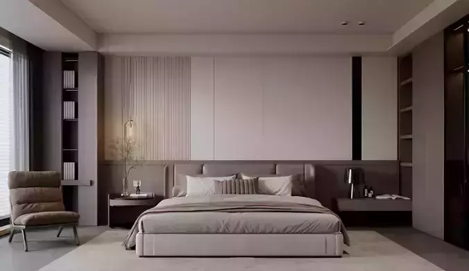 Modern minimalist Italian bedroom