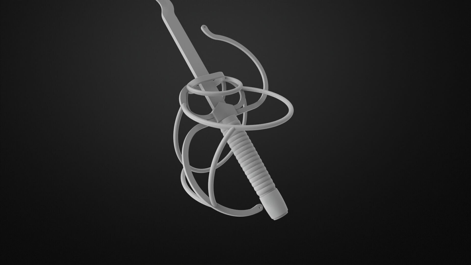 Weapons Encyclopedia 089 Flamberg 3D print model_6