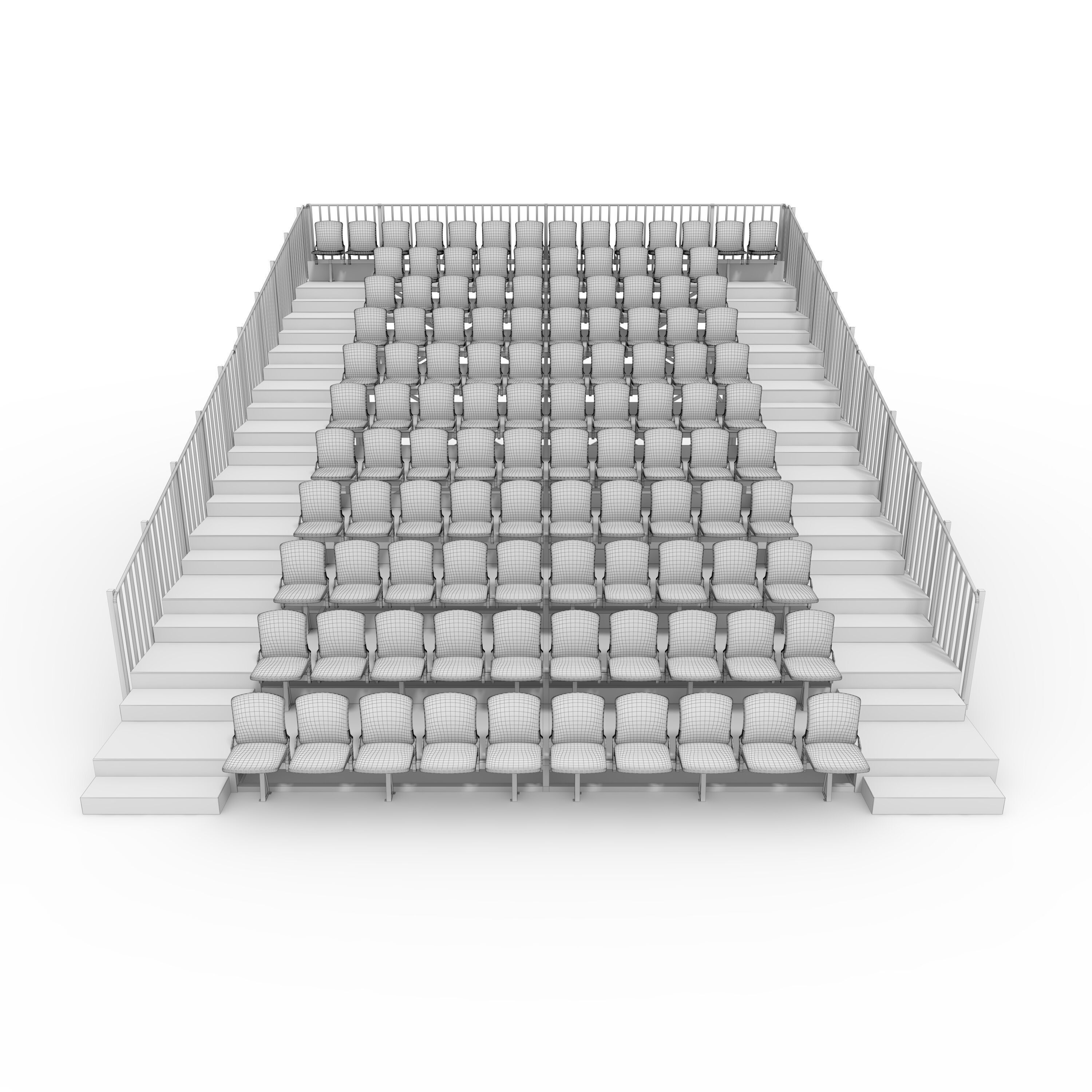 Bleachers 32 3D model_3