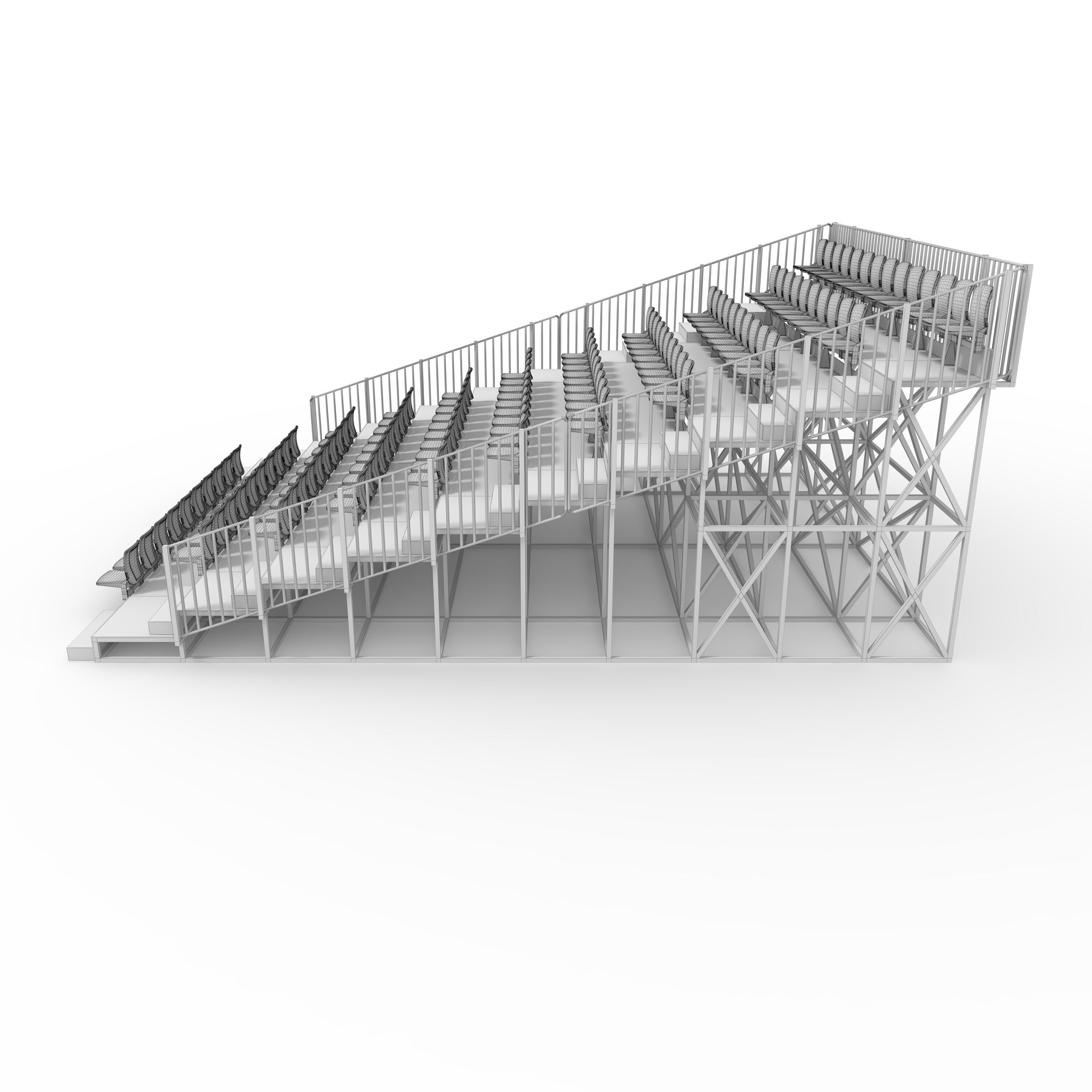 Bleachers 32 3D model_5