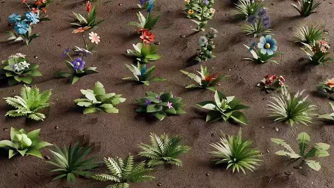 Low Poly Plants Pack 