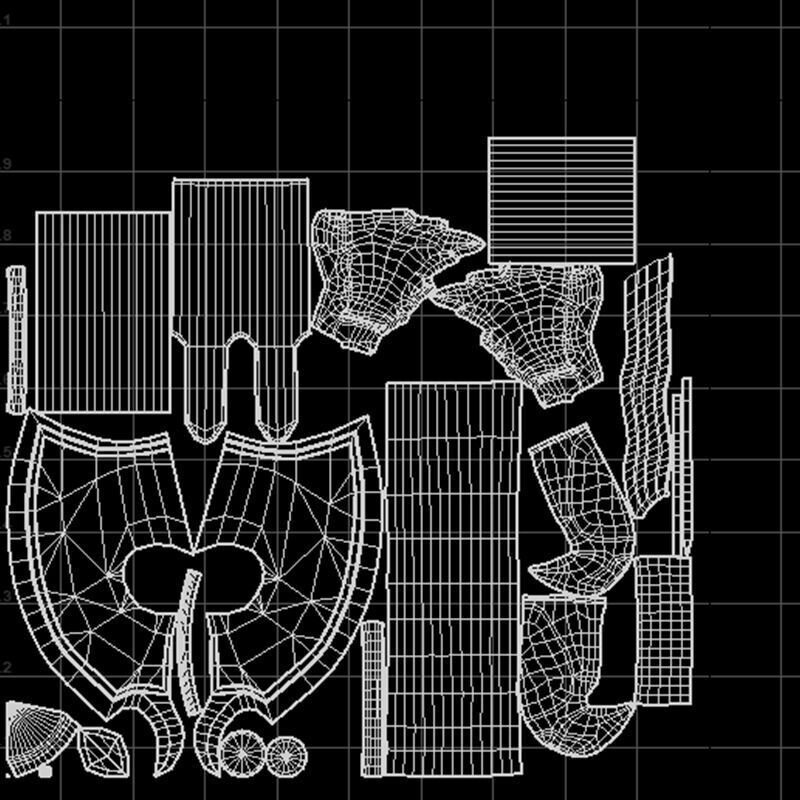 Fantasy Weapon Axe V04 Low-poly 3D model_11