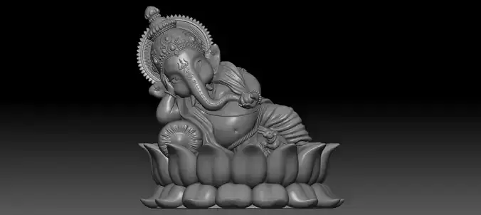 ganesh ji hindu god idol for 3d print 3D print model