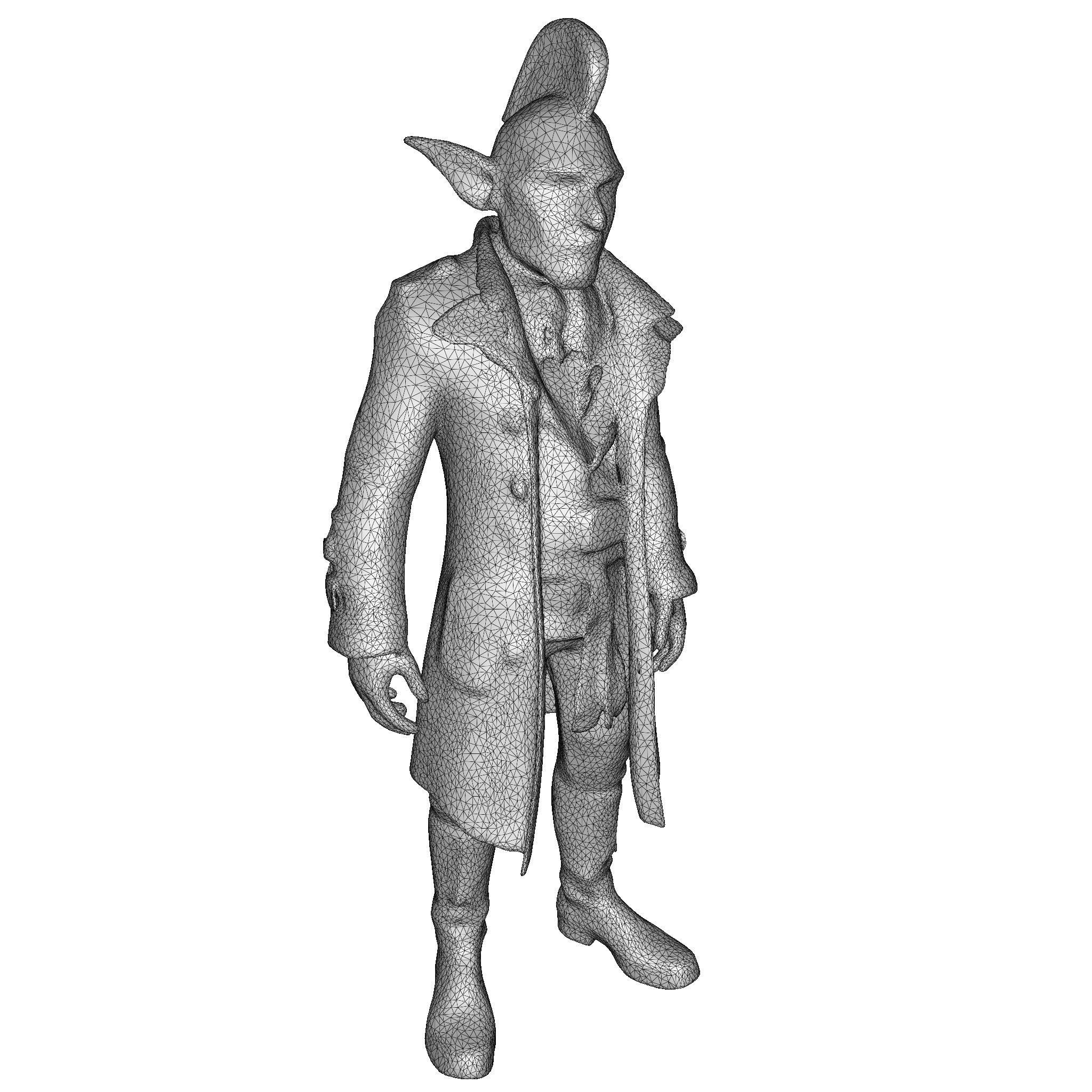 Goblin Dandy Figurine 3D print model_2