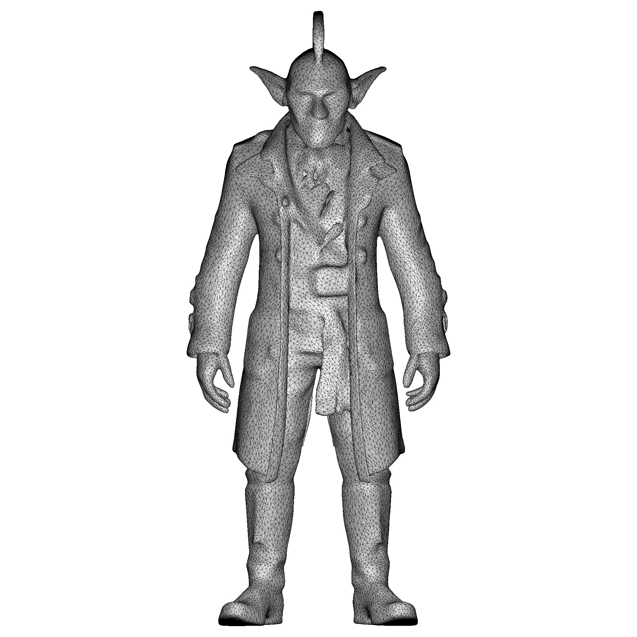 Goblin Dandy Figurine 3D print model_4