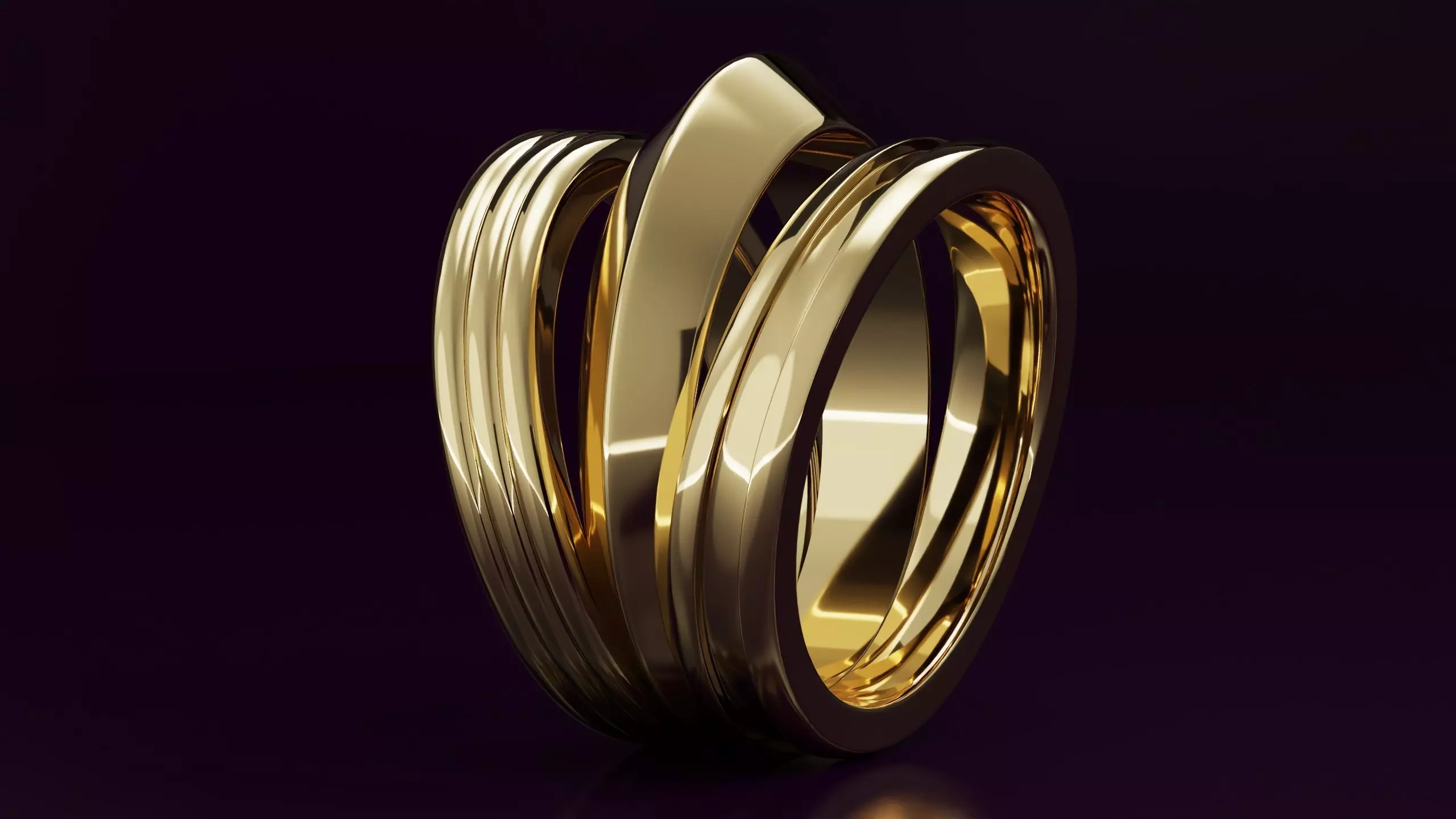 free form ring N42 3D print model
