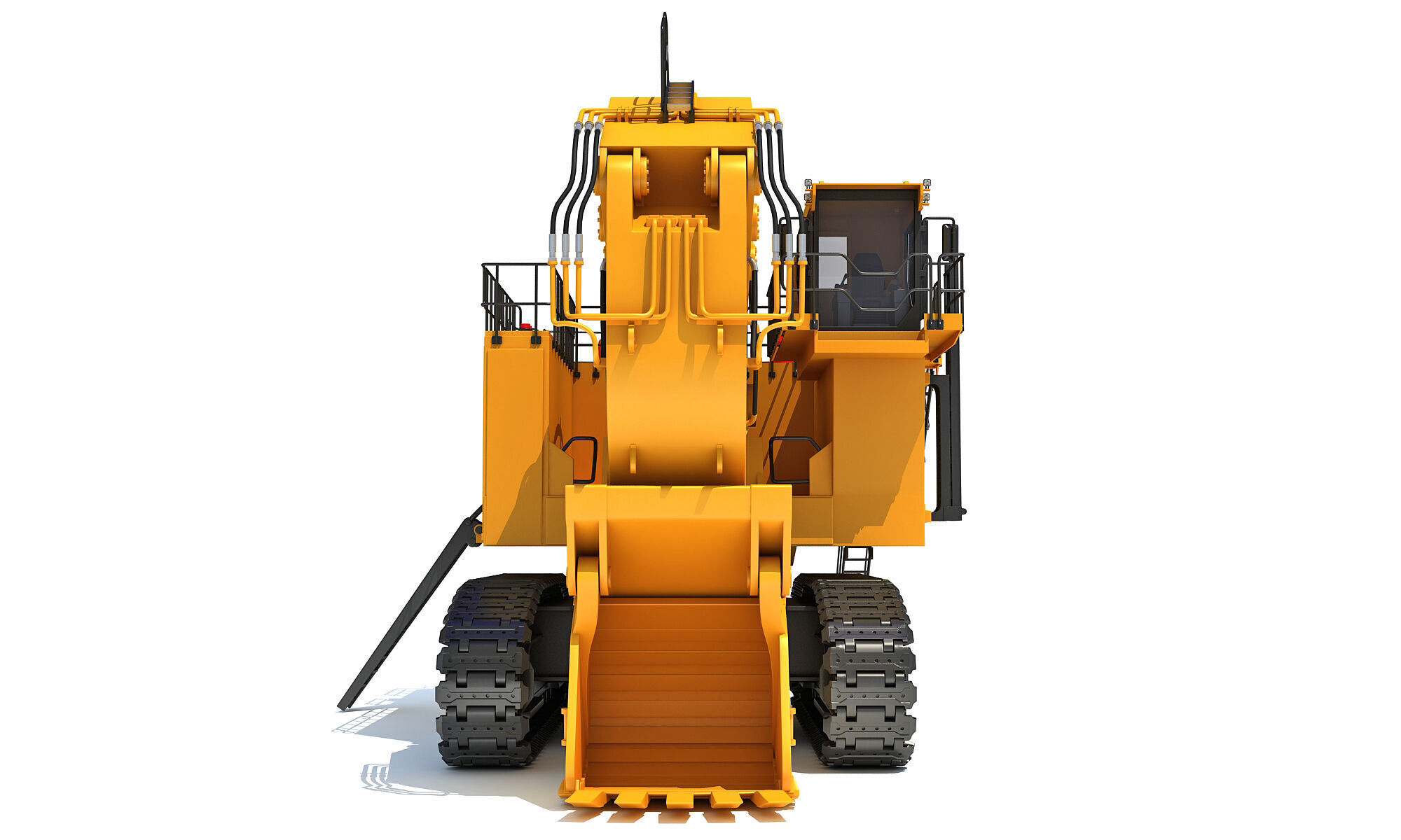 Tracked Mining Excavator 3D model_10