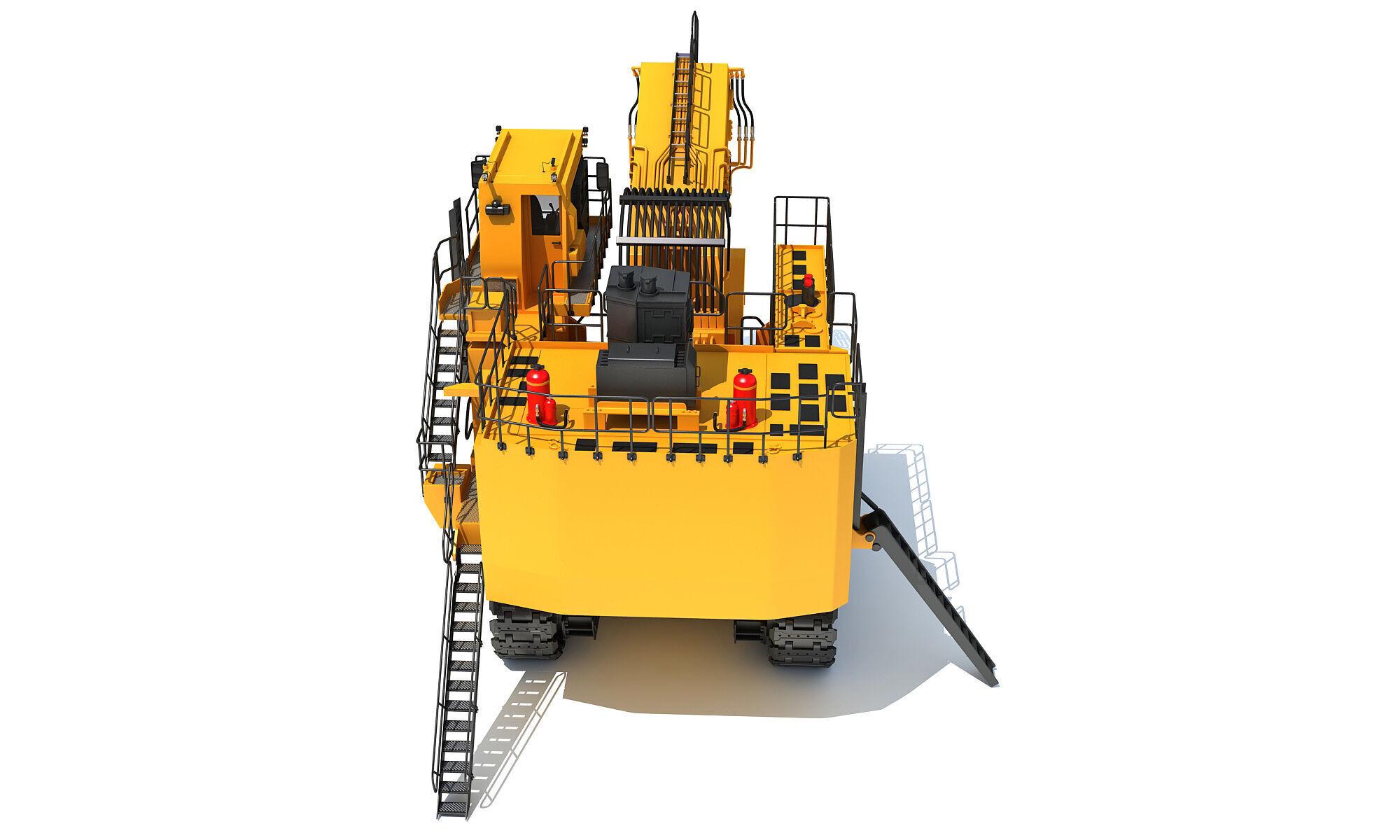 Tracked Mining Excavator 3D model_5