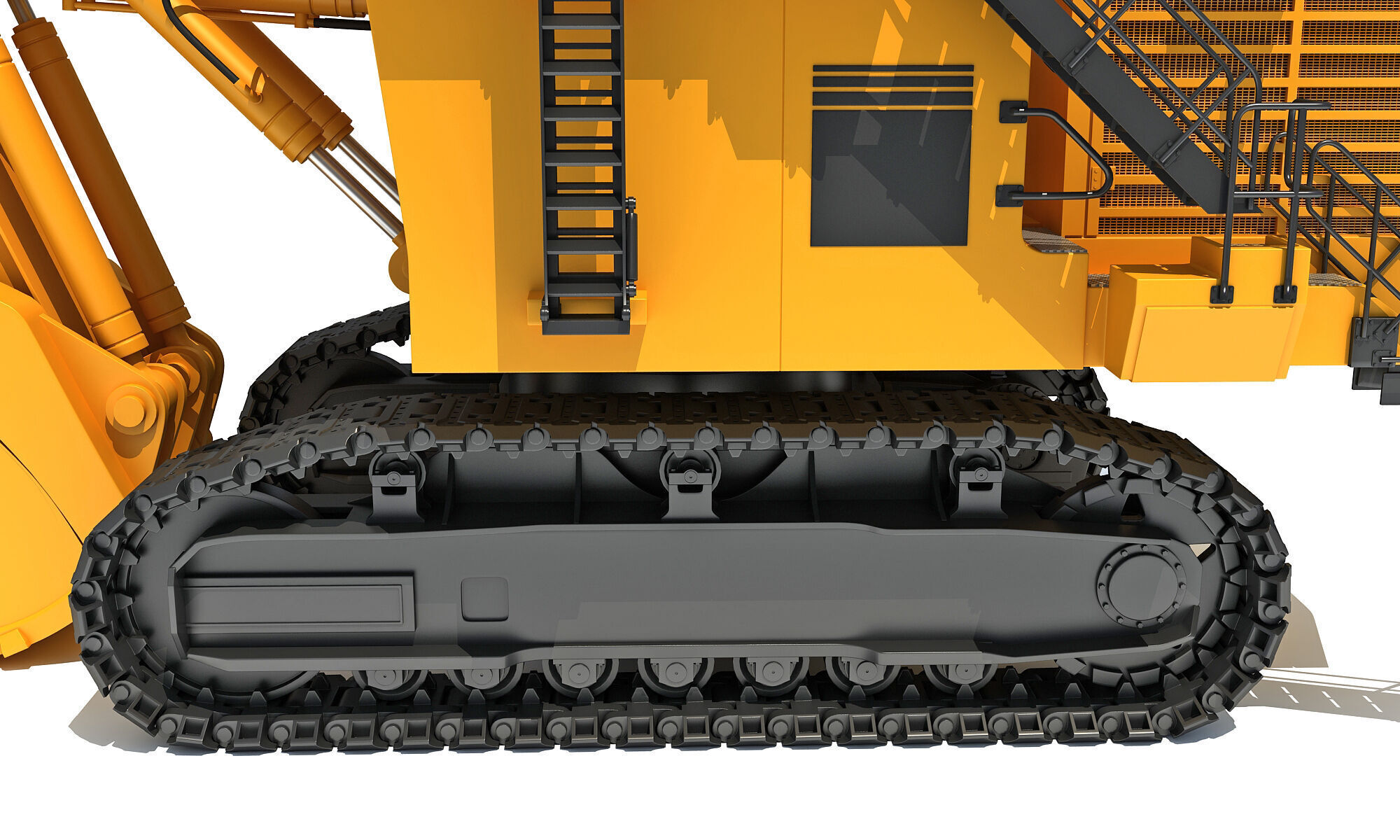 Tracked Mining Excavator 3D model_14