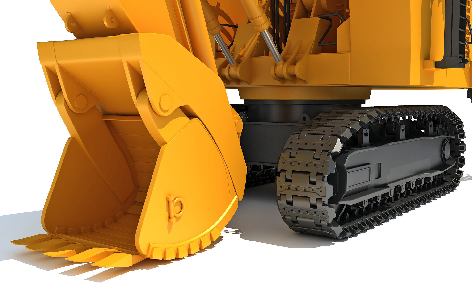 Tracked Mining Excavator 3D model_13
