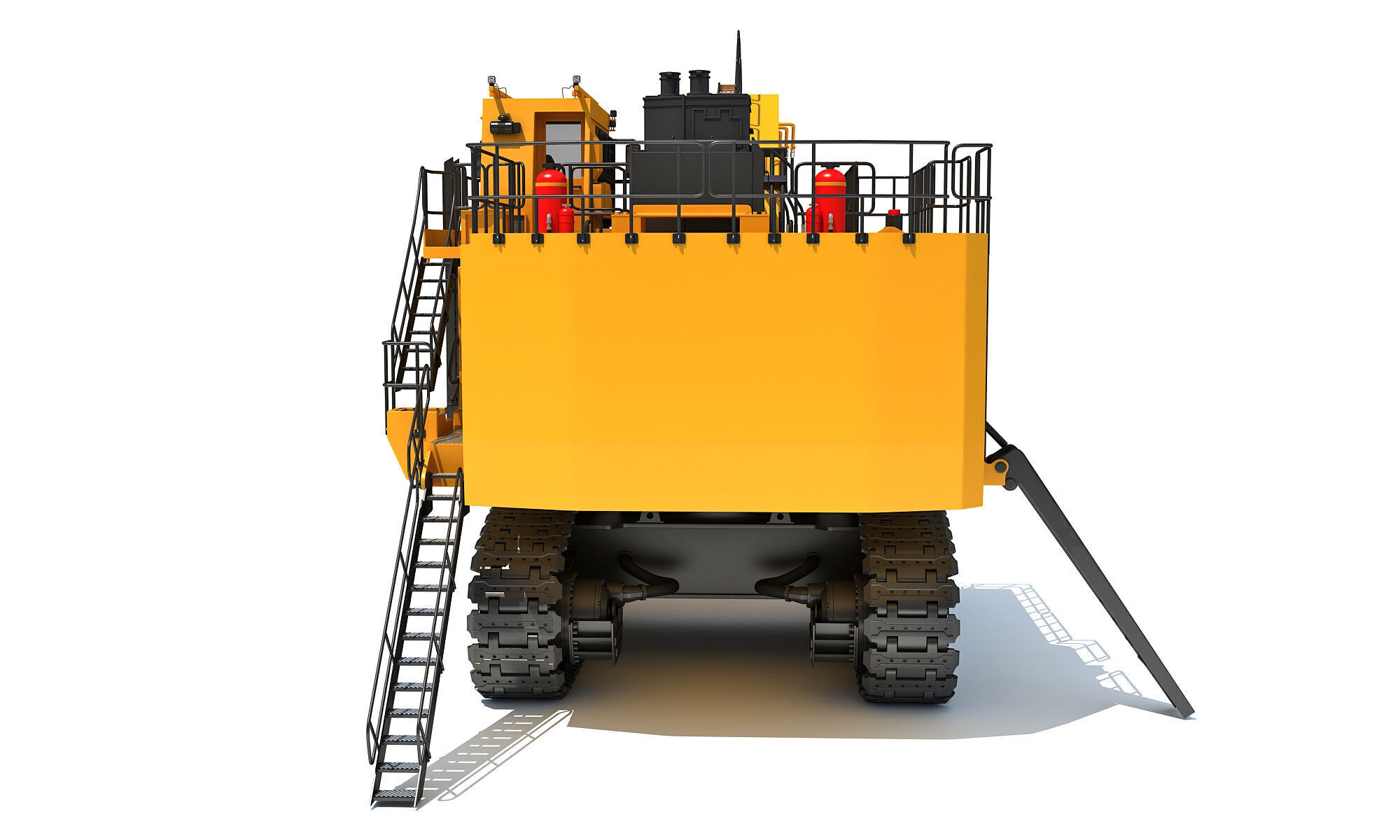 Tracked Mining Excavator 3D model_4