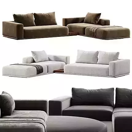 Horizonte Modular Sofa  High-Quality 3D Model