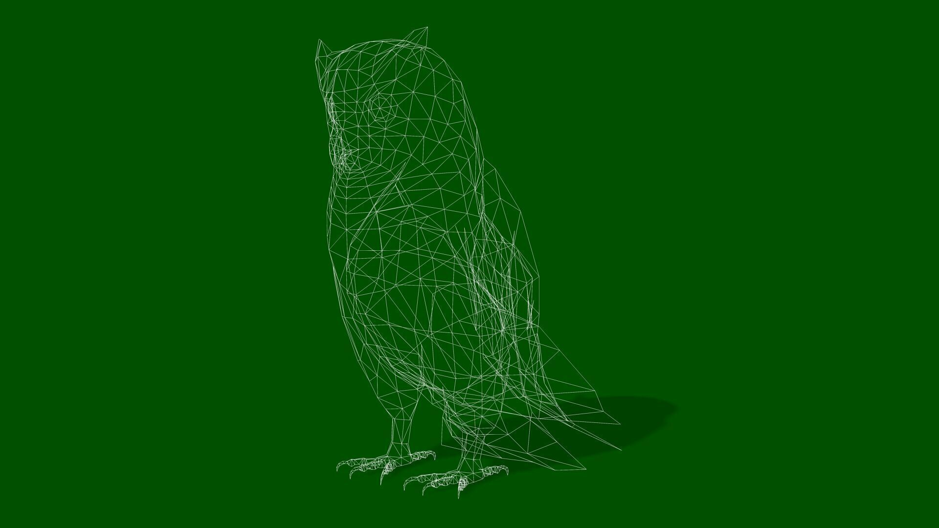 OWL RIGGED ANIMATED 7 Low-poly 3D model_13