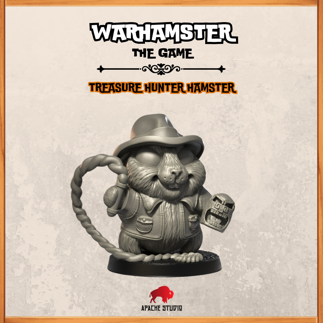 Warhamster The Game - Treasure Hunter Hamster 3D print model_1