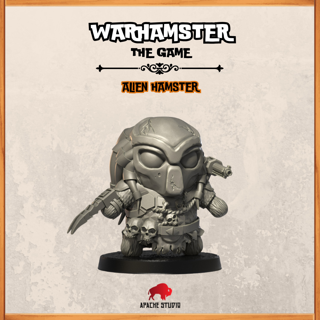 Warhamster The Game - Alien Hamster 3D print model_1