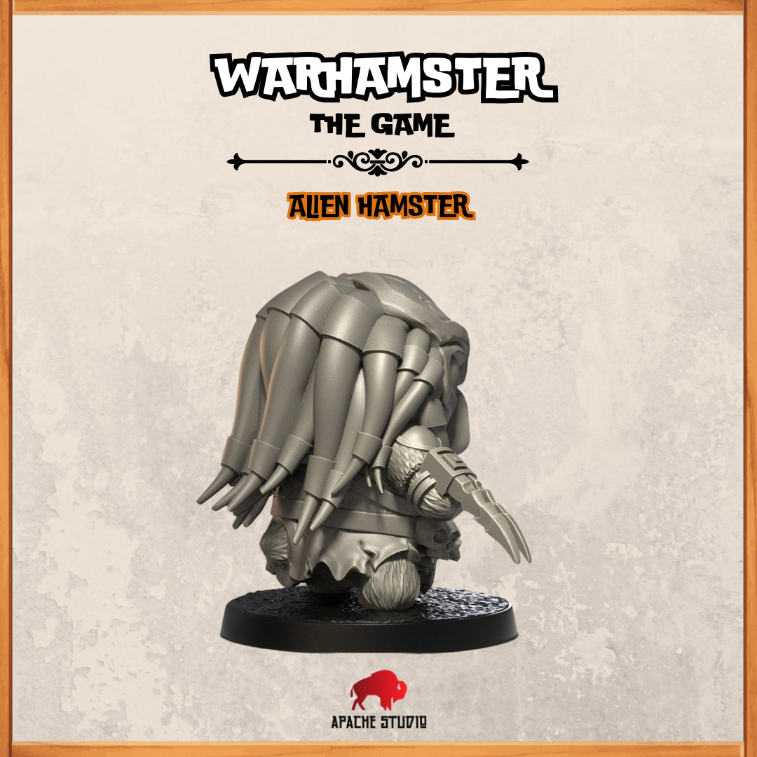 Warhamster The Game - Alien Hamster 3D print model_2