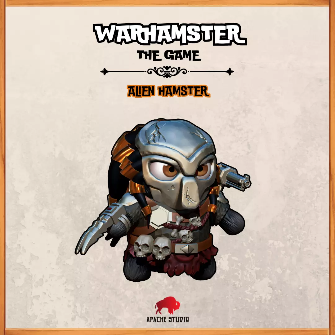 Warhamster The Game - Alien Hamster 3D print model_0