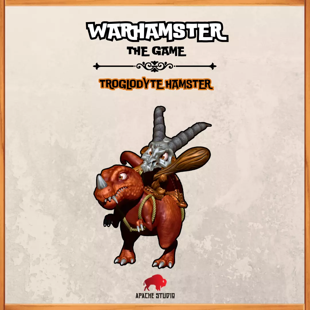 Warhamster The Game - Troglodyte Hamster 3D print model_0
