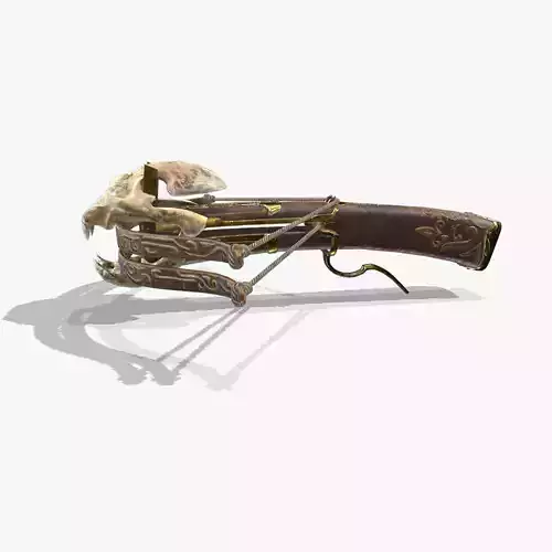 Fantasy Crossbow Low-poly 3D model