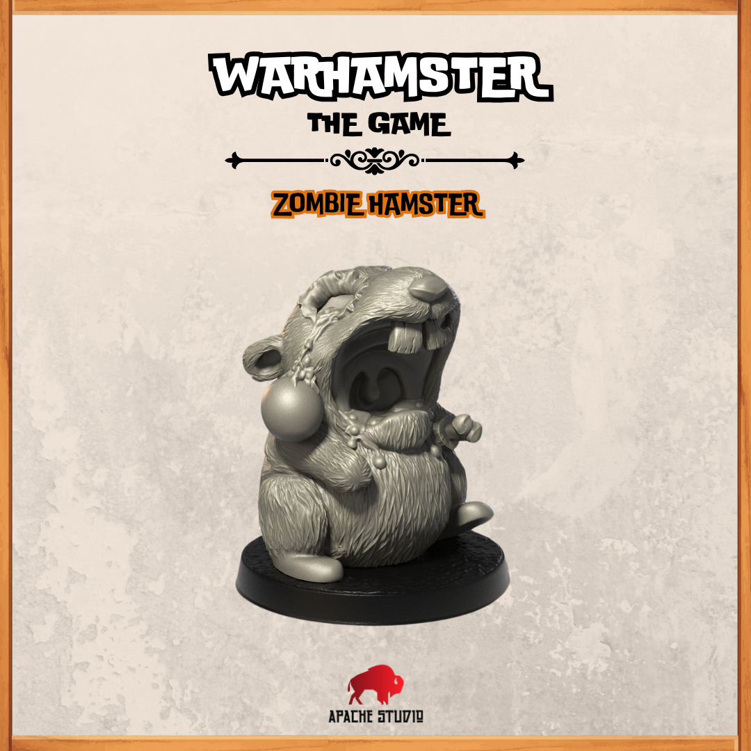 Warhamster The Game - Zombie Hamster 3D print model_1