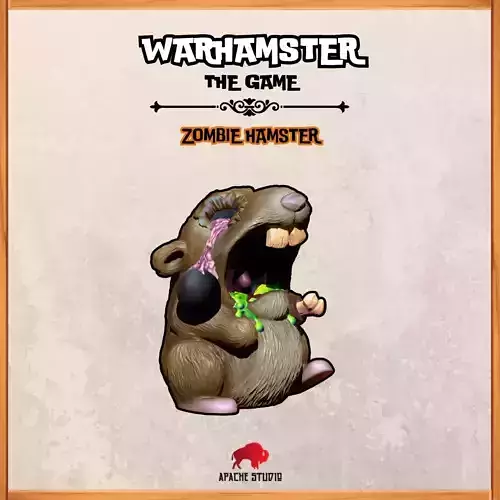 Warhamster The Game - Zombie Hamster  3D print model